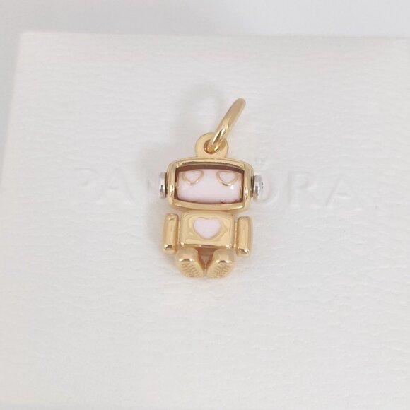 Pandora Spinnable Face Robot Dangle Charm with box - Picture 4 of 4